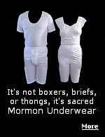 This underwear is worn by Mormons as a reminder of promises they made to be honest and faithful to the Lord.  And, to keep them from attempting any funny-business.